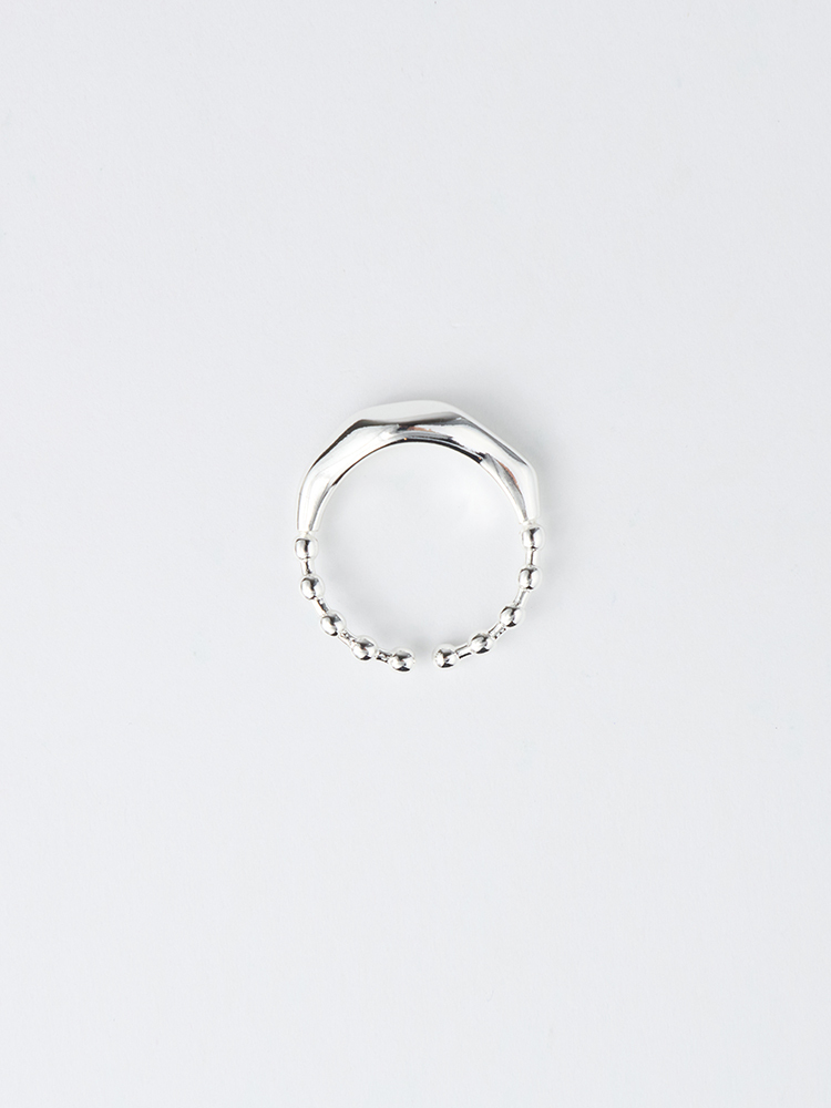 925純銀不規則珠珠造型戒指