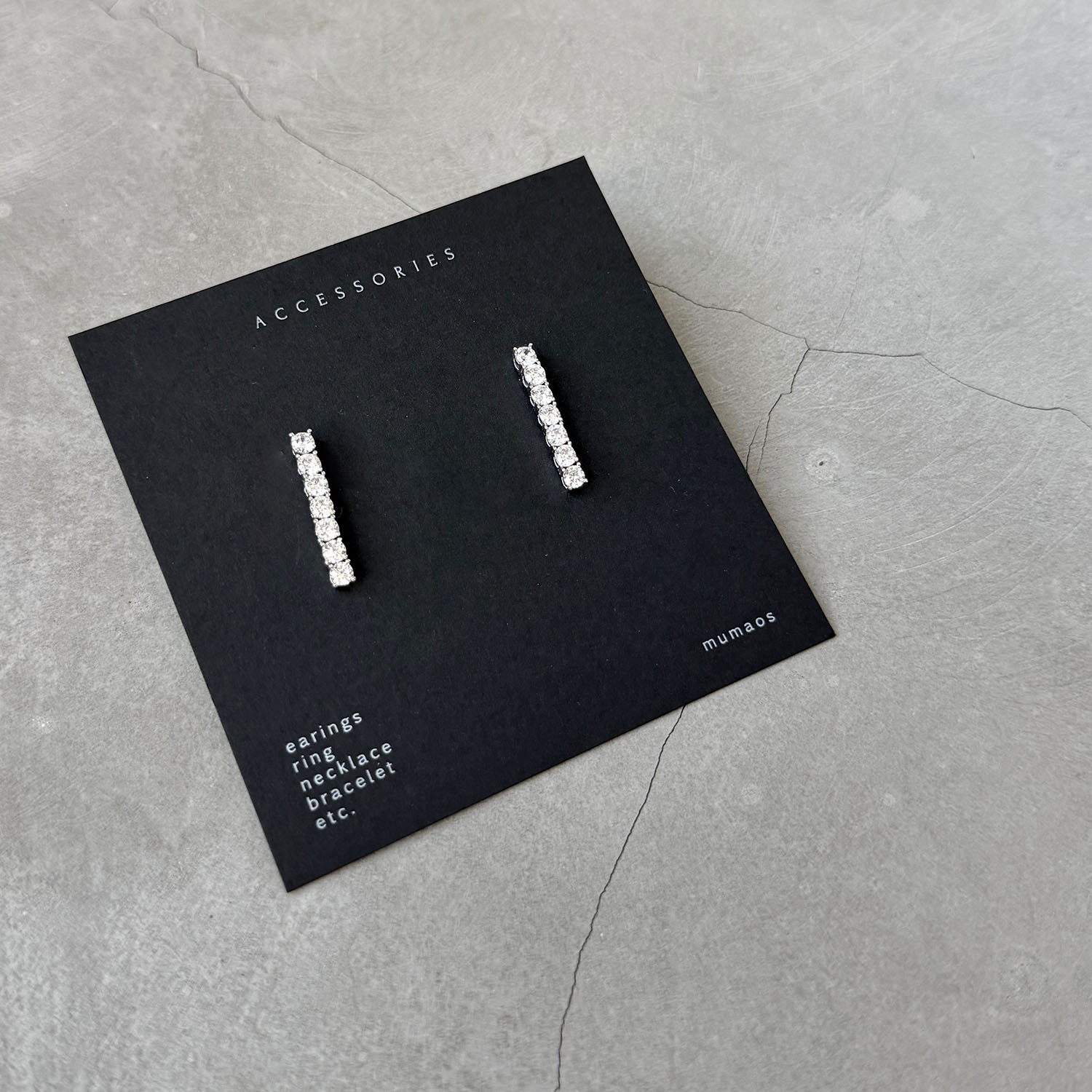 A4033 俐落垂鑽耳飾