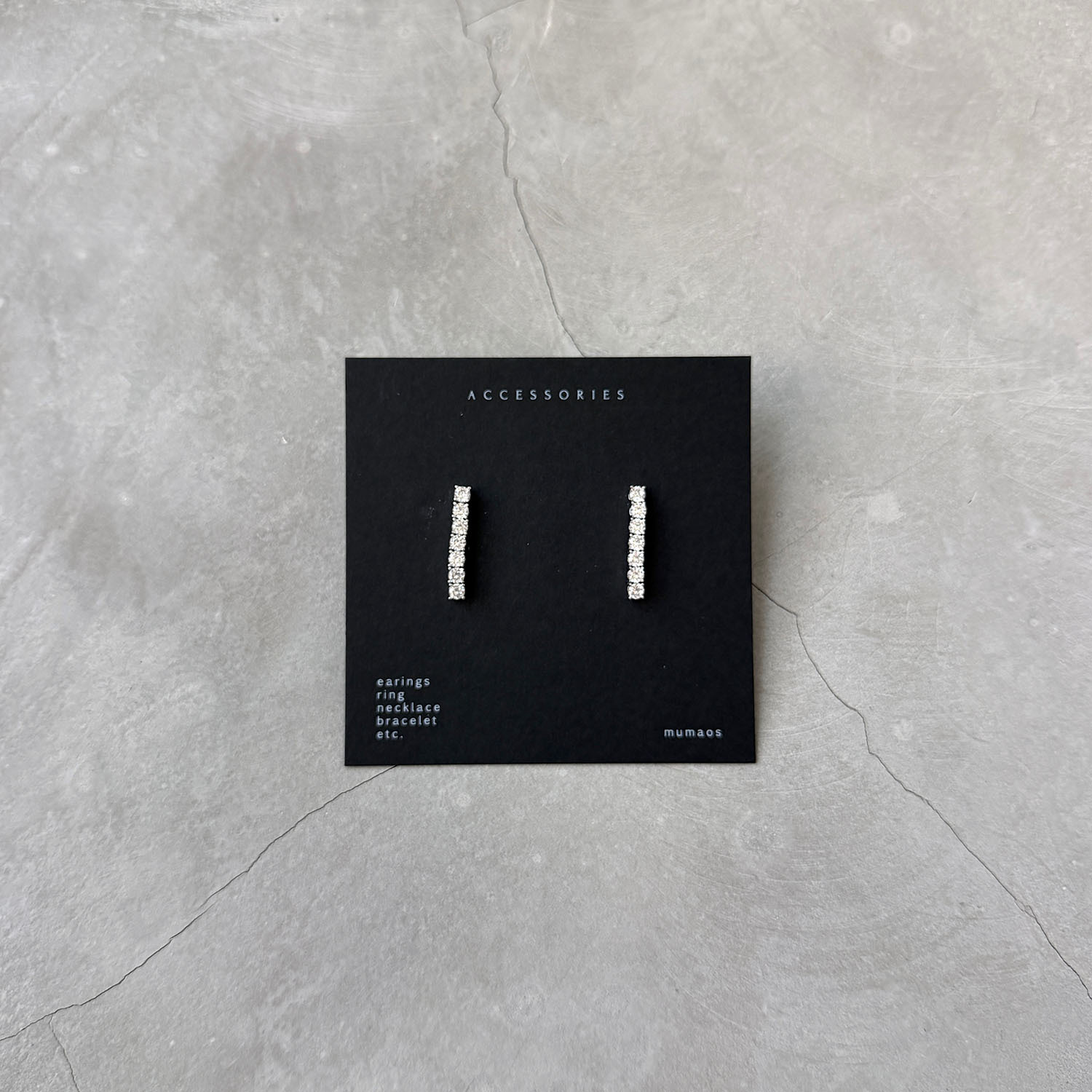 A4033 俐落垂鑽耳飾