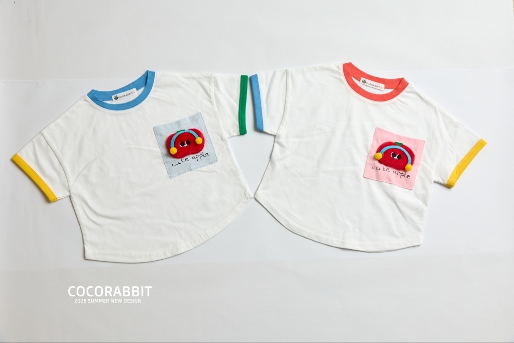 正韓夏Cocorabbit  兩色可愛蘋果上衣