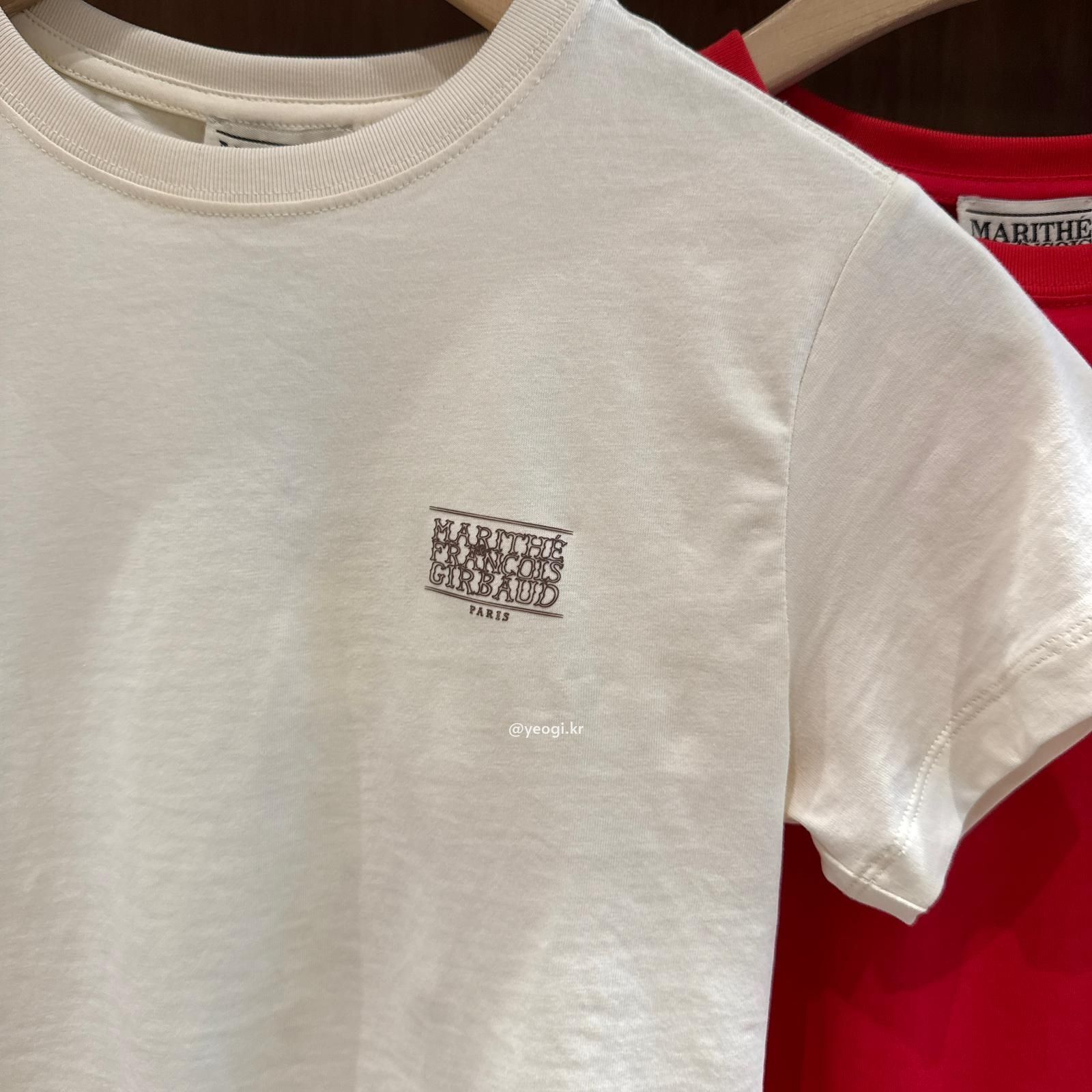 [11/4前入code每件最高可再-$20] MARITHE FRANCOIS GIRBAUD (MFG)｜W ANTIQUE CLASSIC LOGO SLIM CROP TEE [3 colors]