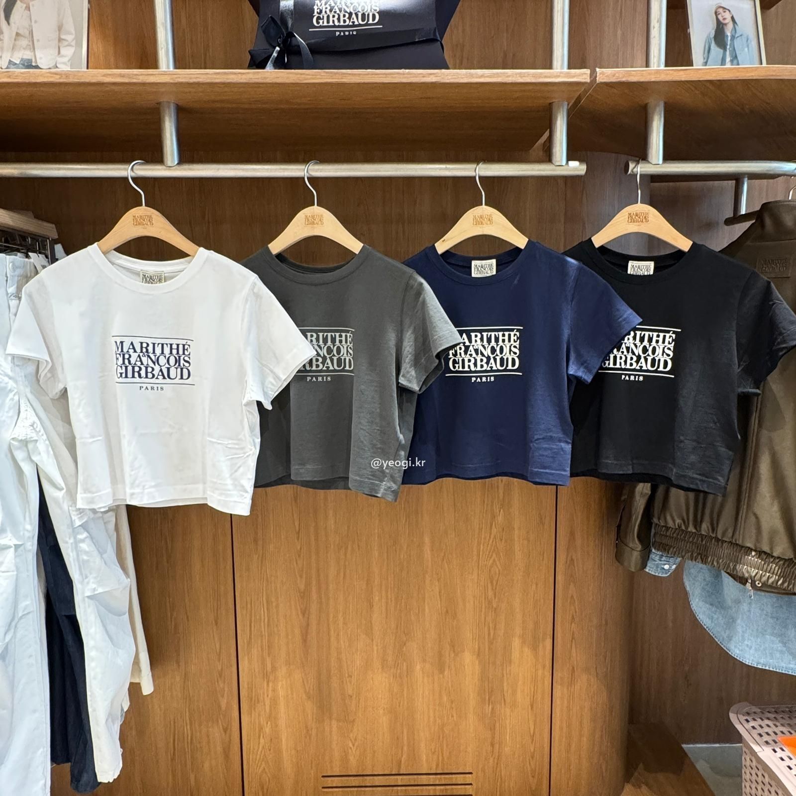 [11/4前入code每件最高可再-$20] MARITHE FRANCOIS GIRBAUD (MFG)｜W CLASSIC LOGO CROP TEE [4 colors]