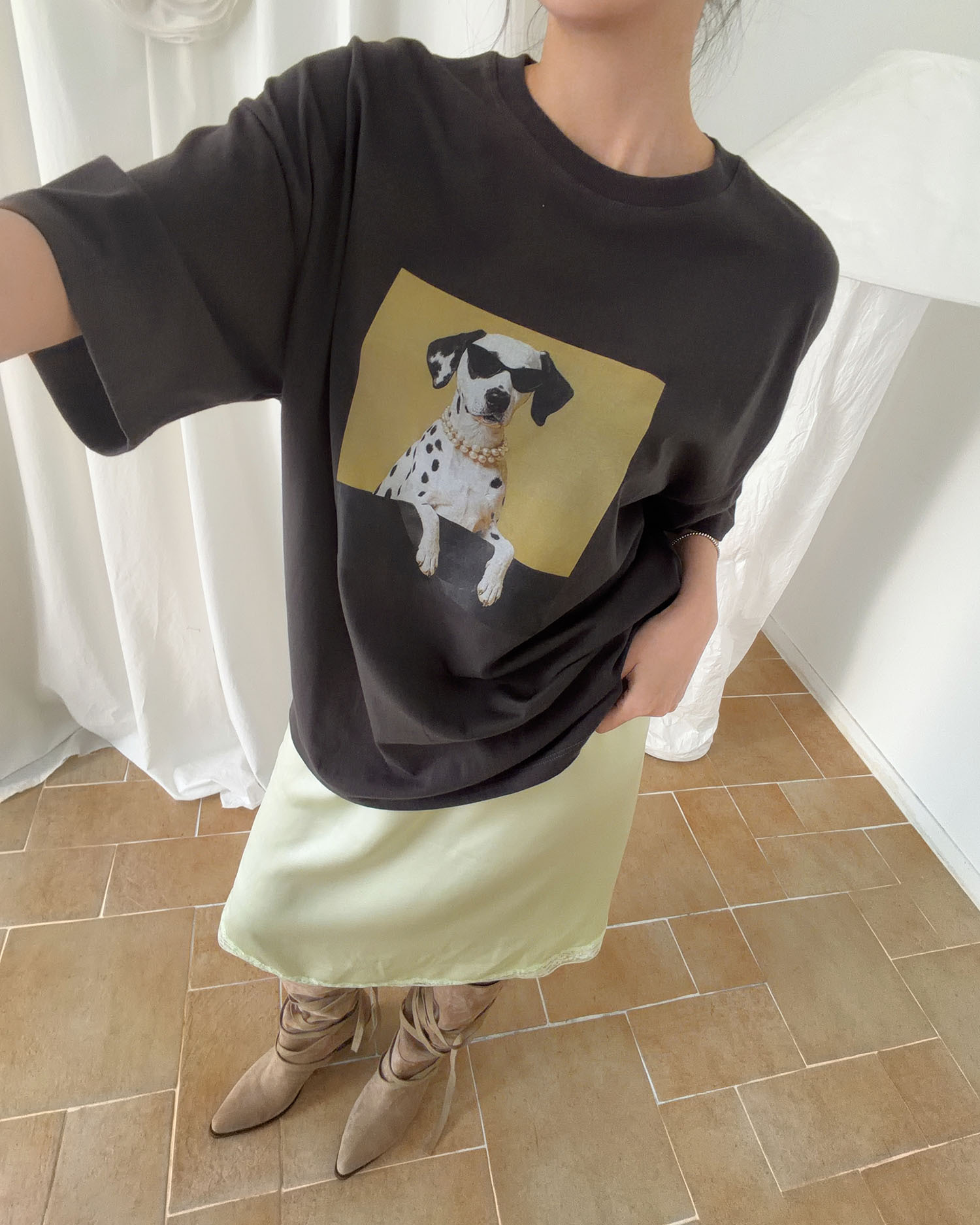 T4006 大麥町TEE / 深灰