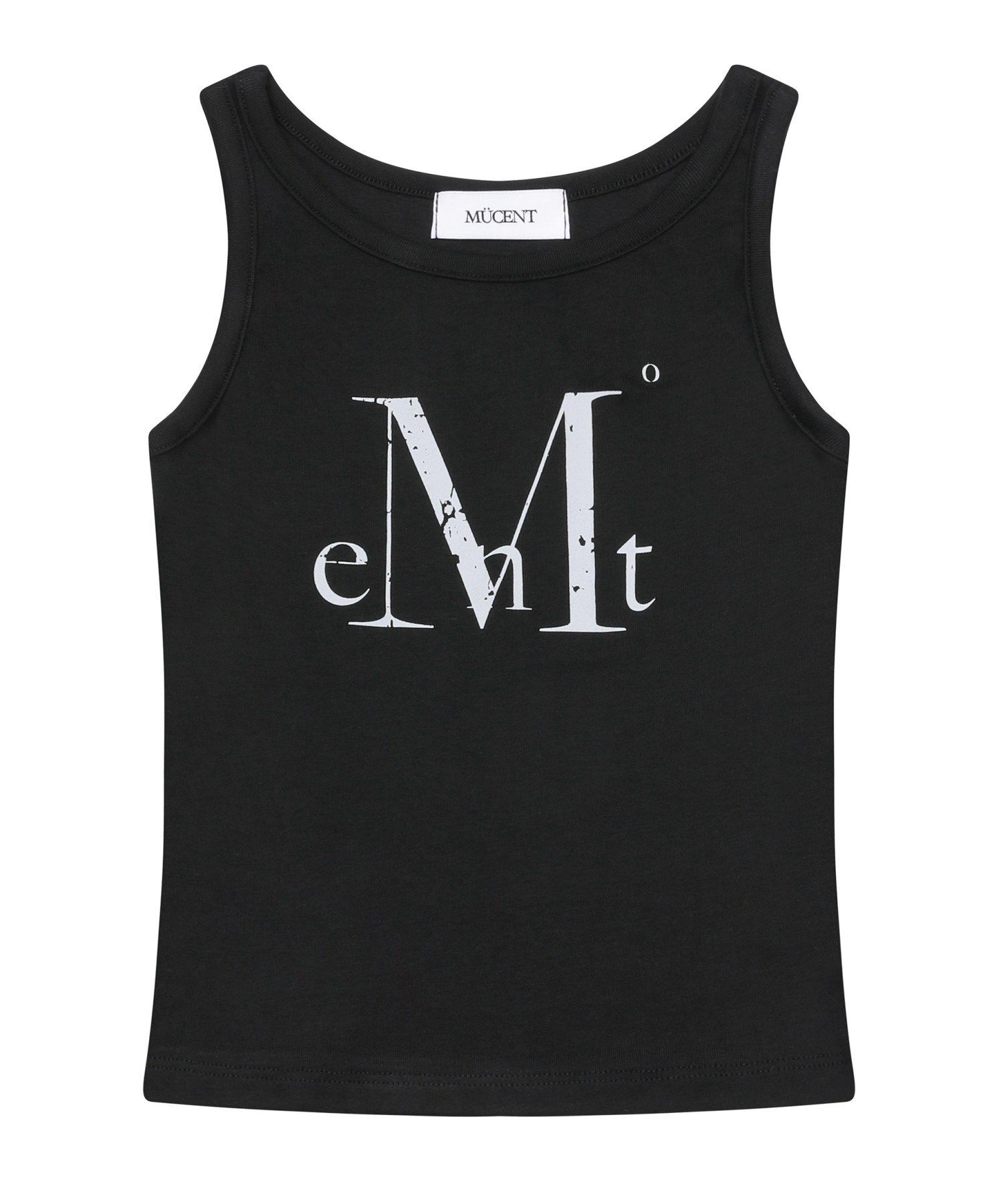 MUCENT 裂紋LOGO無袖背心 P0000BDY