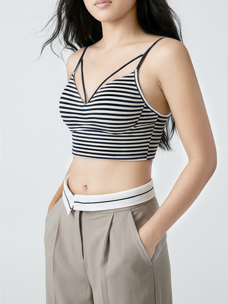 簡約交叉美背內搭（V021）