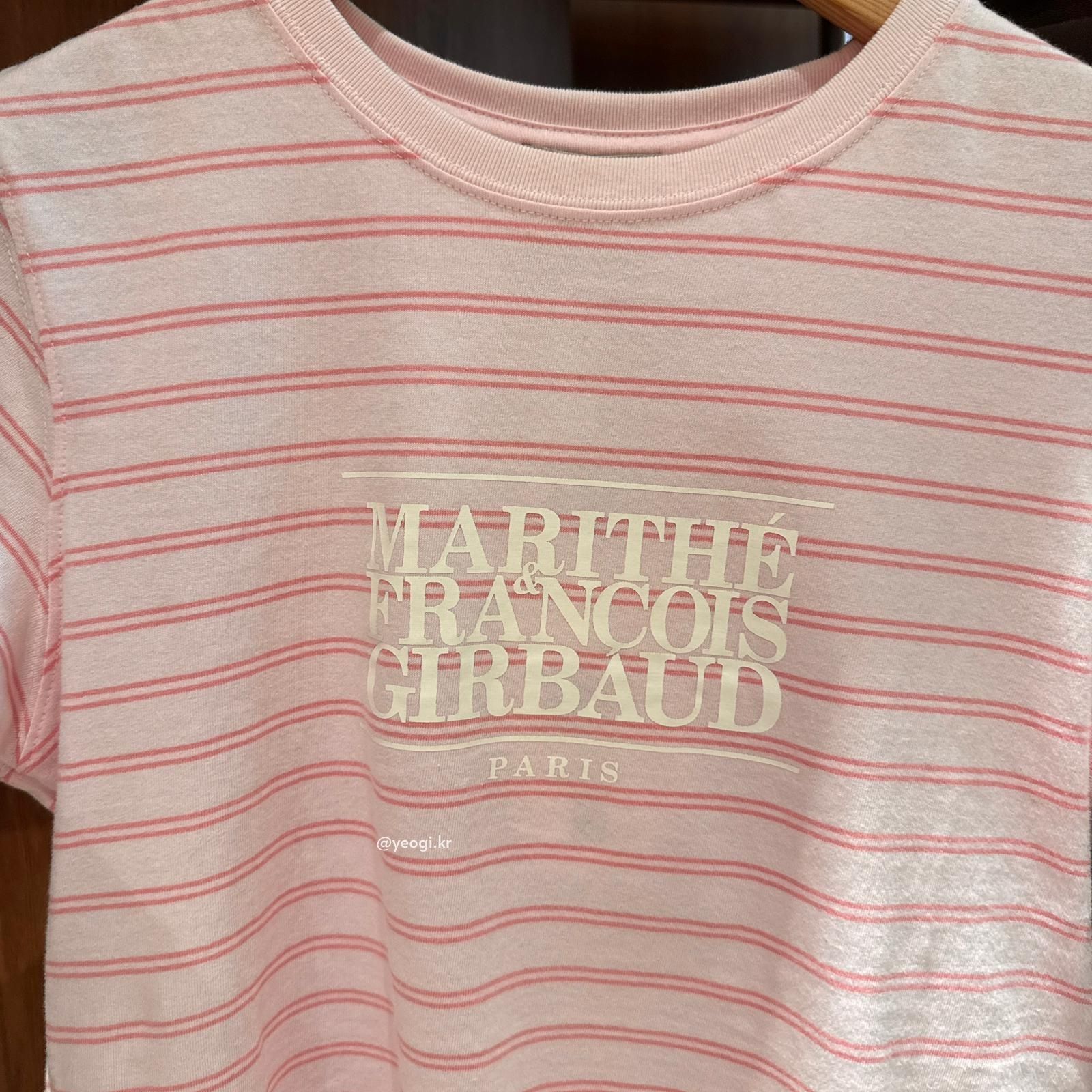 [11/4前入code每件最高可再-$20] MARITHE FRANCOIS GIRBAUD (MFG)｜間條W CLASSIC LOGO CROP TEE [4 colors]