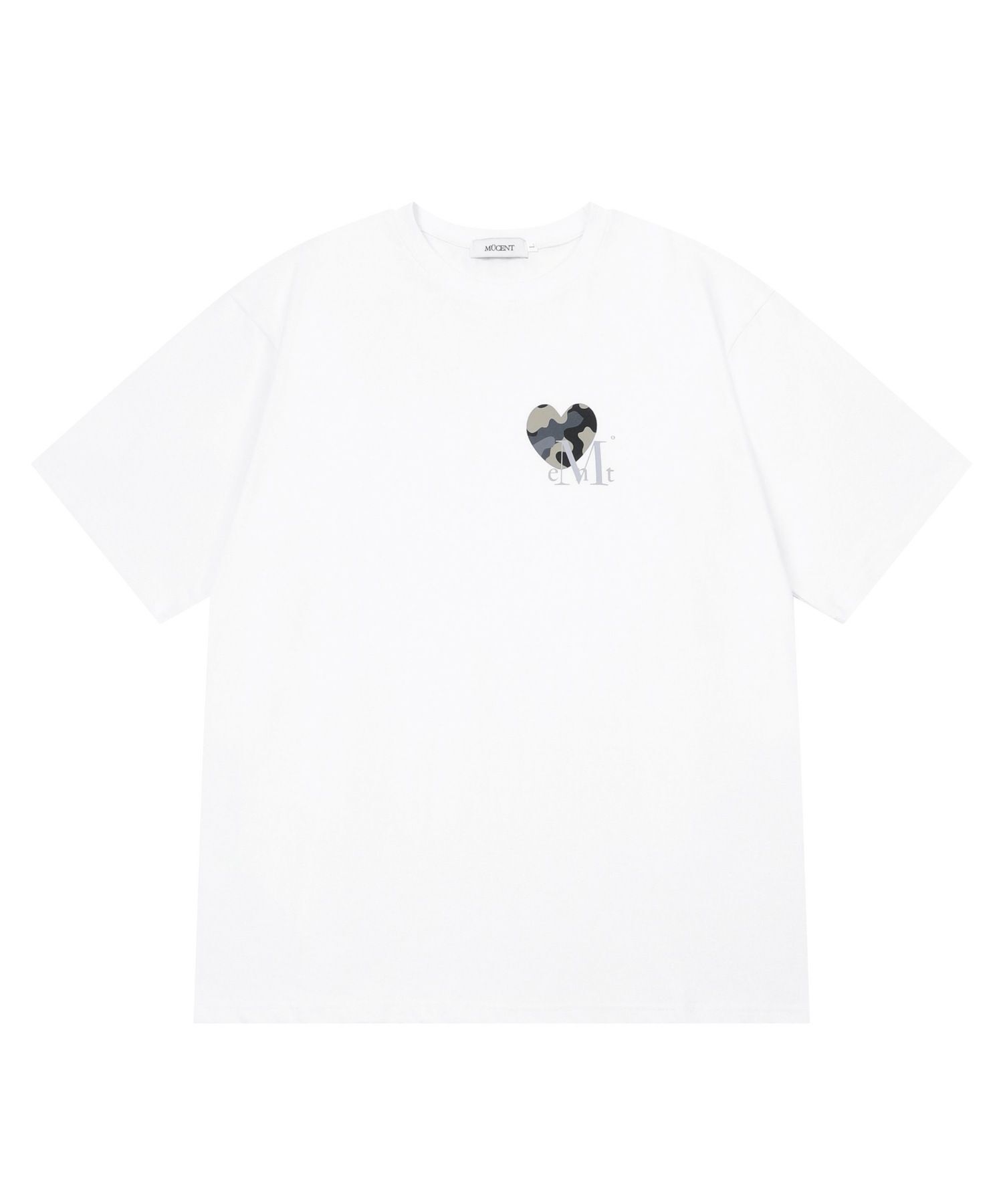 MUCENT 迷彩愛心小Logo短袖T恤 P0000BDV