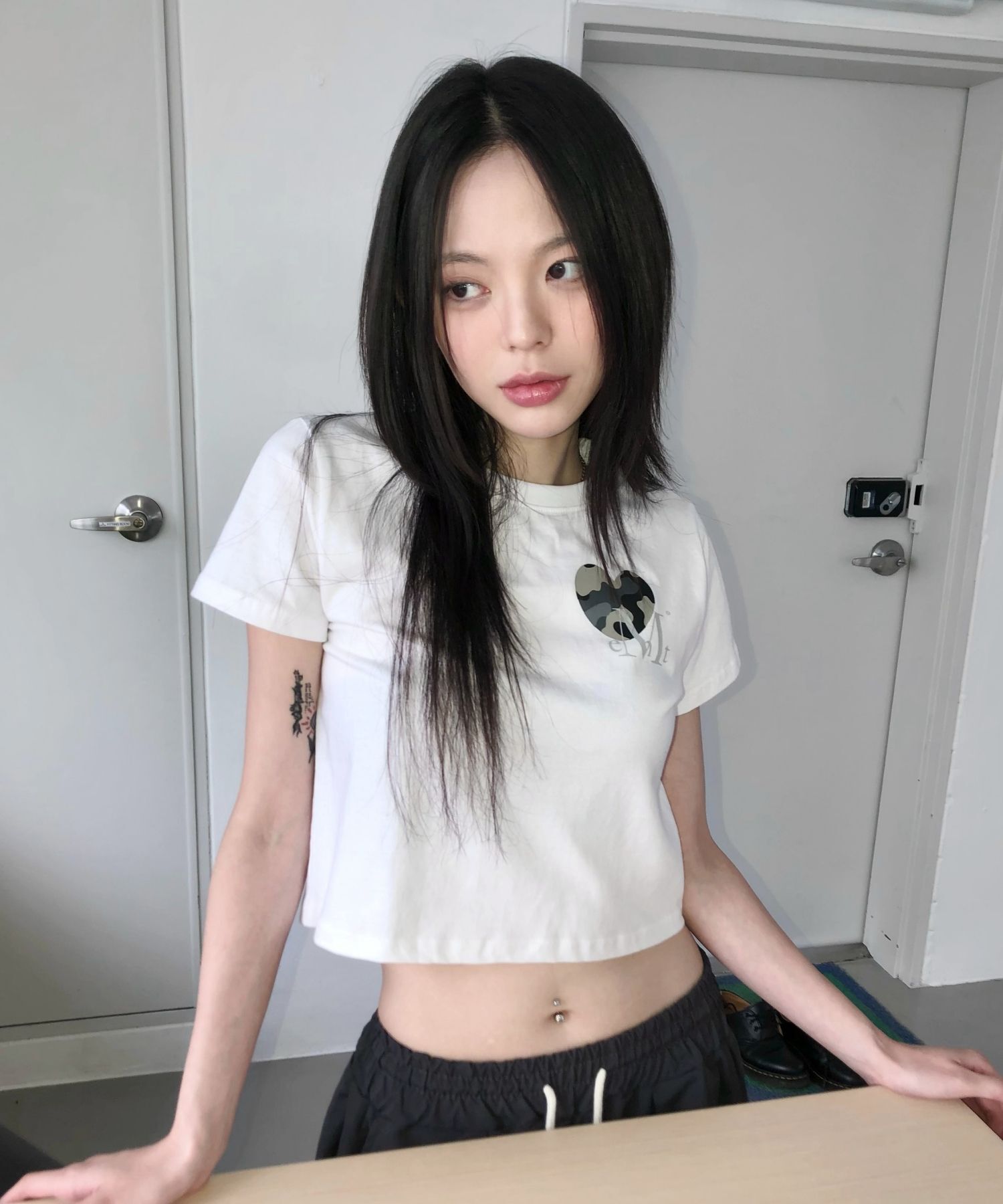 MUCENT 迷彩愛心小Logo短袖T恤 P0000BDV