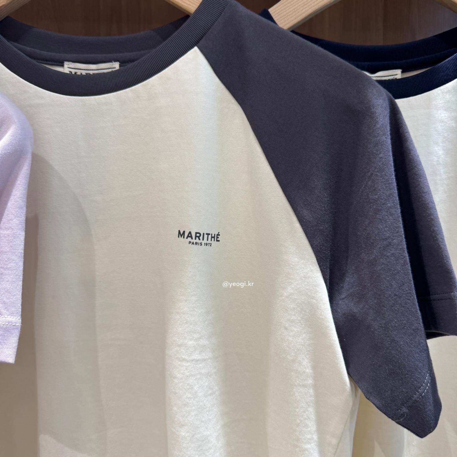 [11/4前入code每件最高可再-$20] MARITHE FRANCOIS GIRBAUD (MFG)｜W SMALL REGULAR LOGO RAGLAN CROP TEE [4 colors]