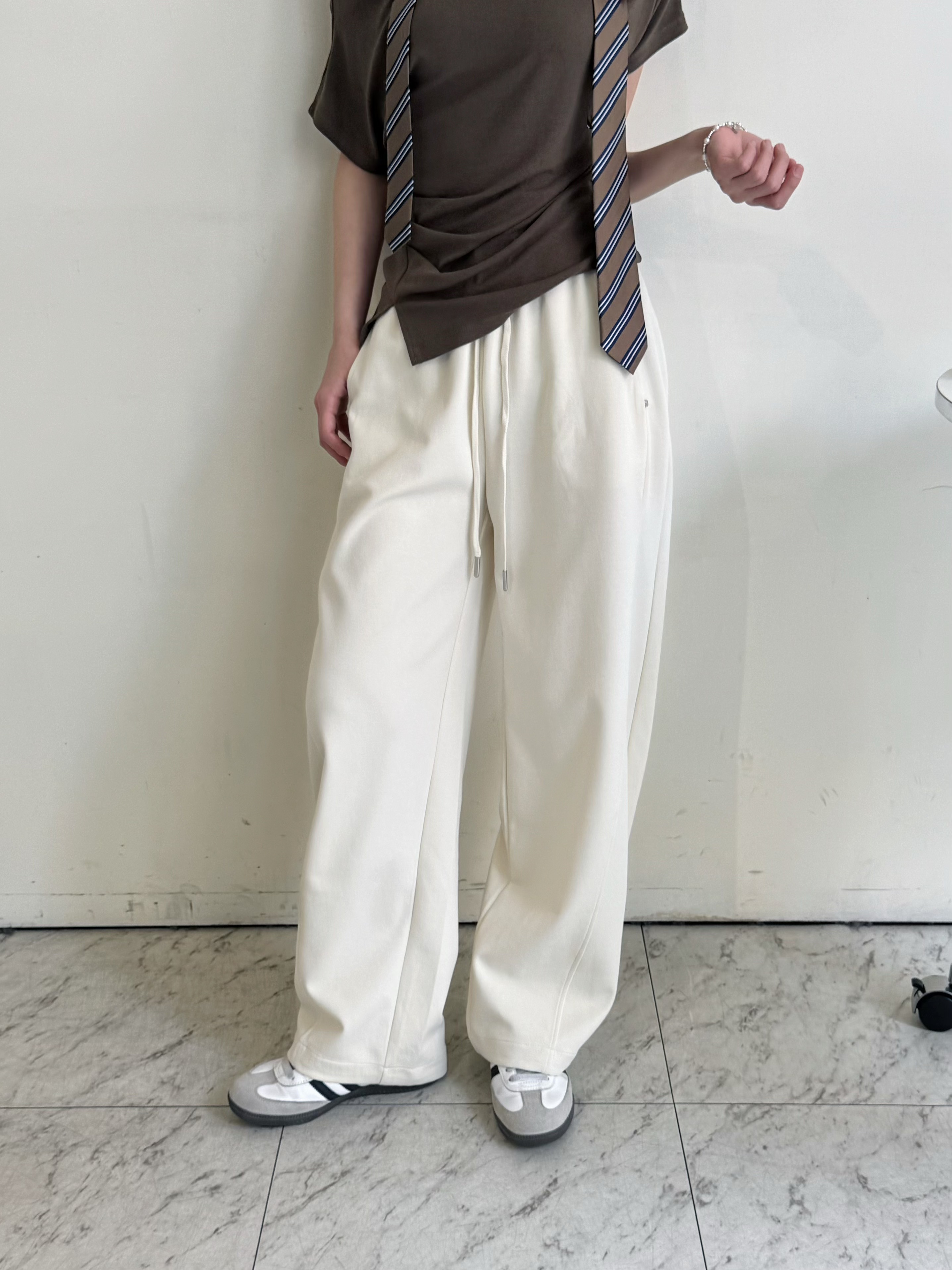 卯釘抽繩棉褲-0M15