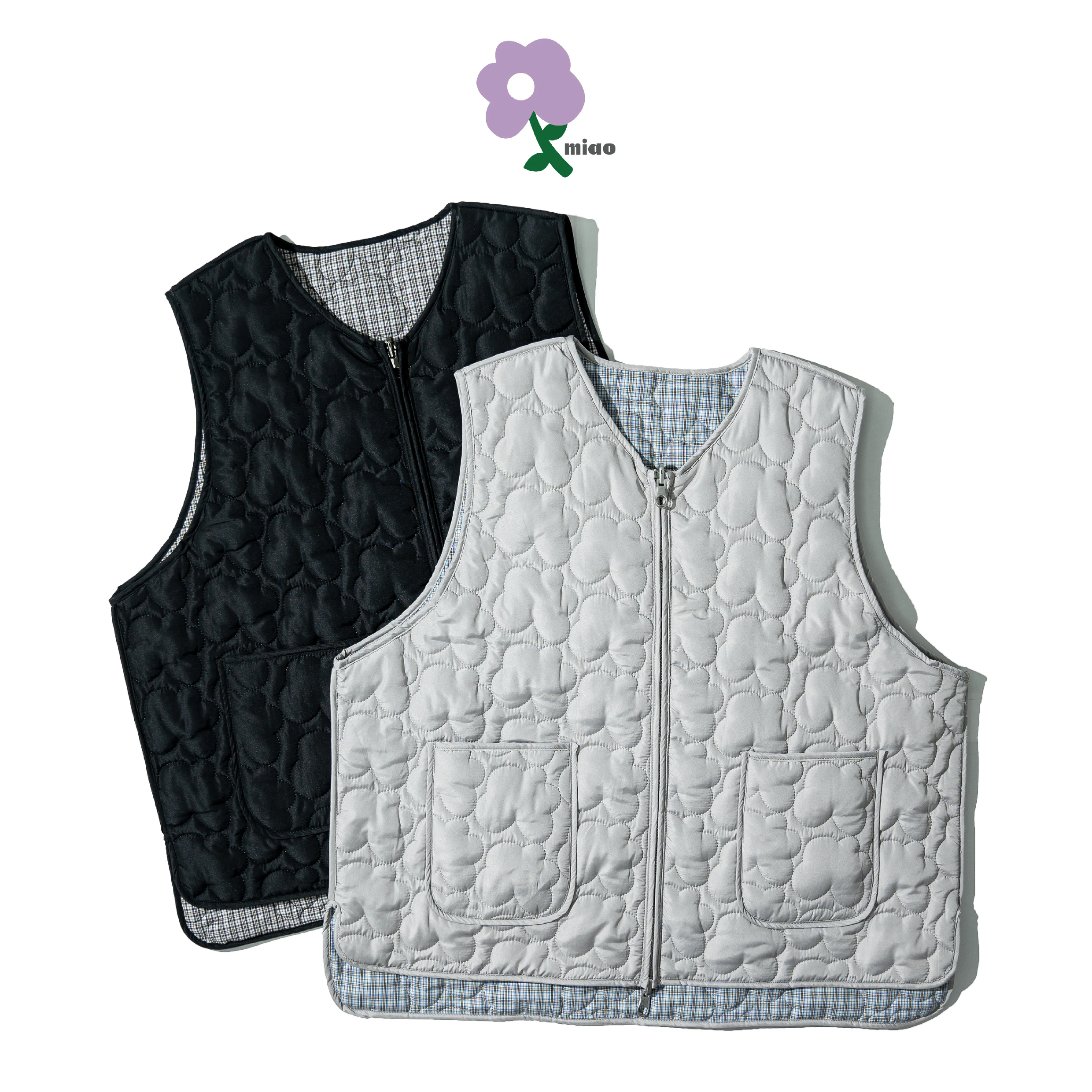 AGILITY MIAO Flowers Reversible Vest 雙面穿 小花 鋪棉背心 [M-V8]