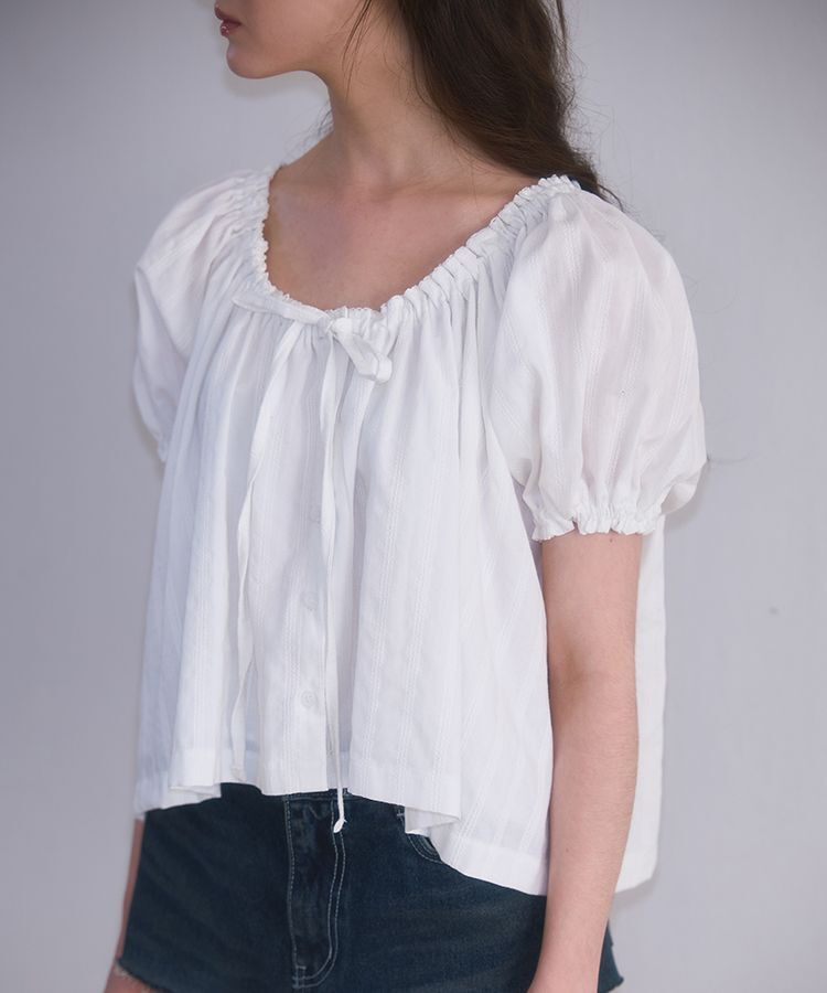 ROSEFRANTZ 蝴蝶結泡泡袖上衣 5011078276