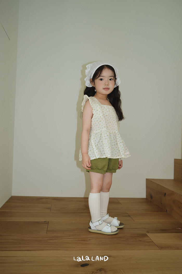 正韓夏lalaland 野餐風綁帶頭巾