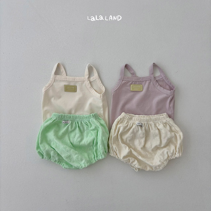 正韓夏lalaland 嫩嬰小標鬆緊短褲
