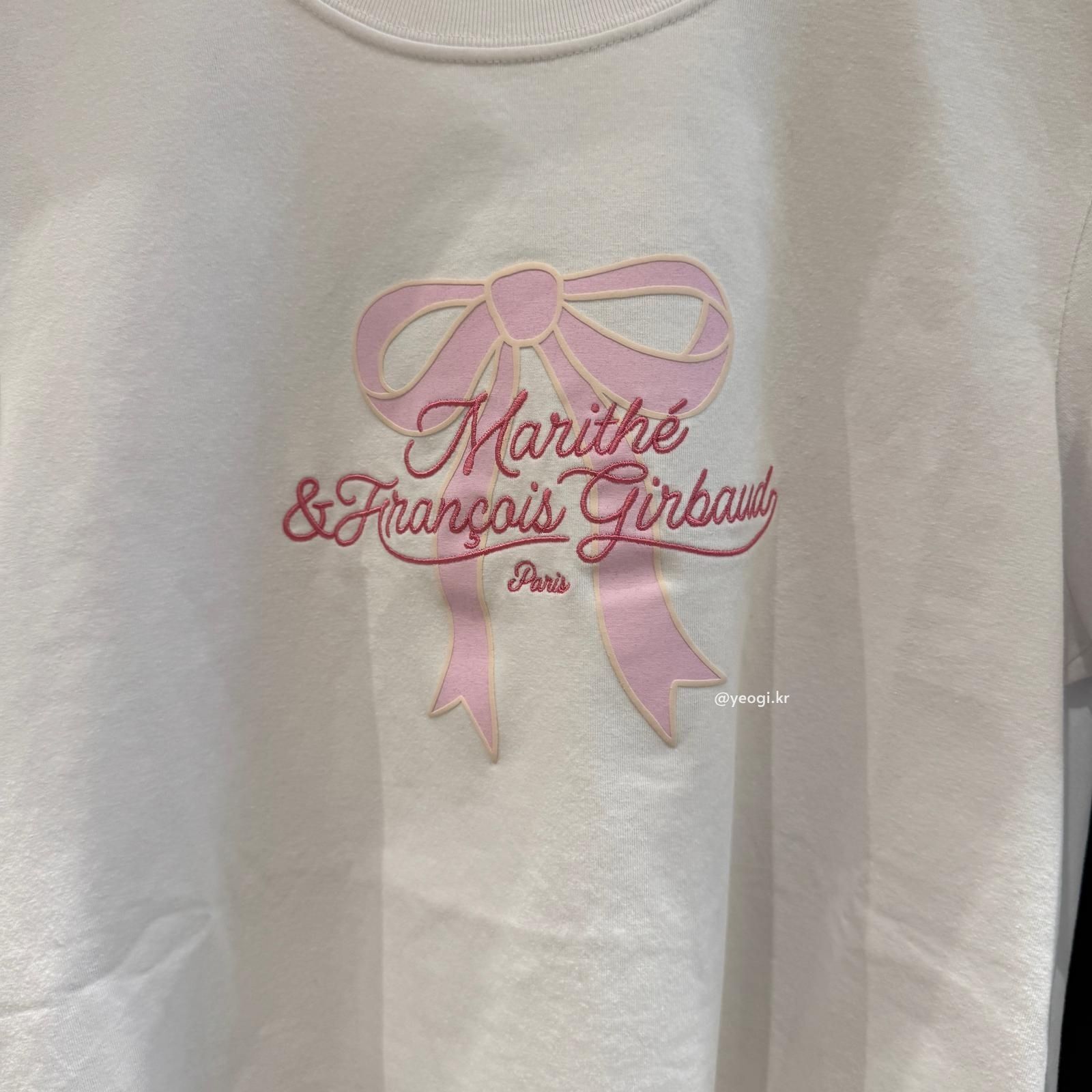 [🌟熱賣新款] MARITHE FRANCOIS GIRBAUD (MFG)｜涼感W SORONA COOL RIBBON GRAPHIC CROP TEE [2 colors]