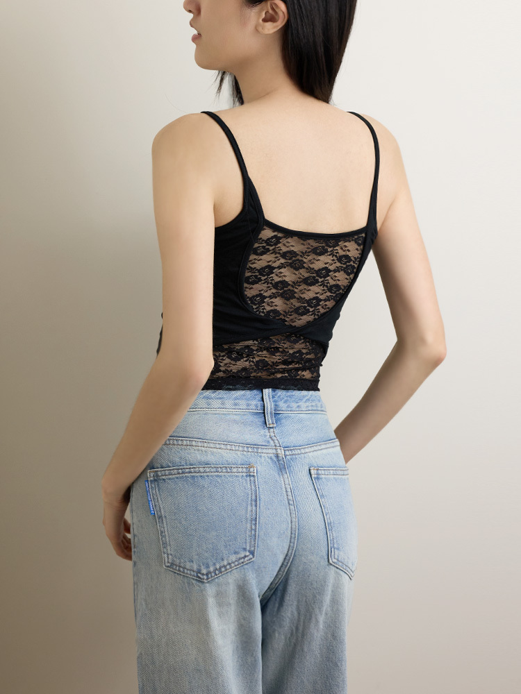 蕾絲扭結美背小可愛（11039）