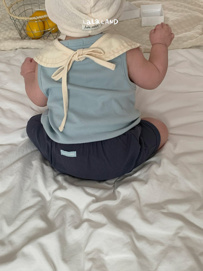 正韓夏lalaland 嫩嬰兩色小口袋舒適短褲