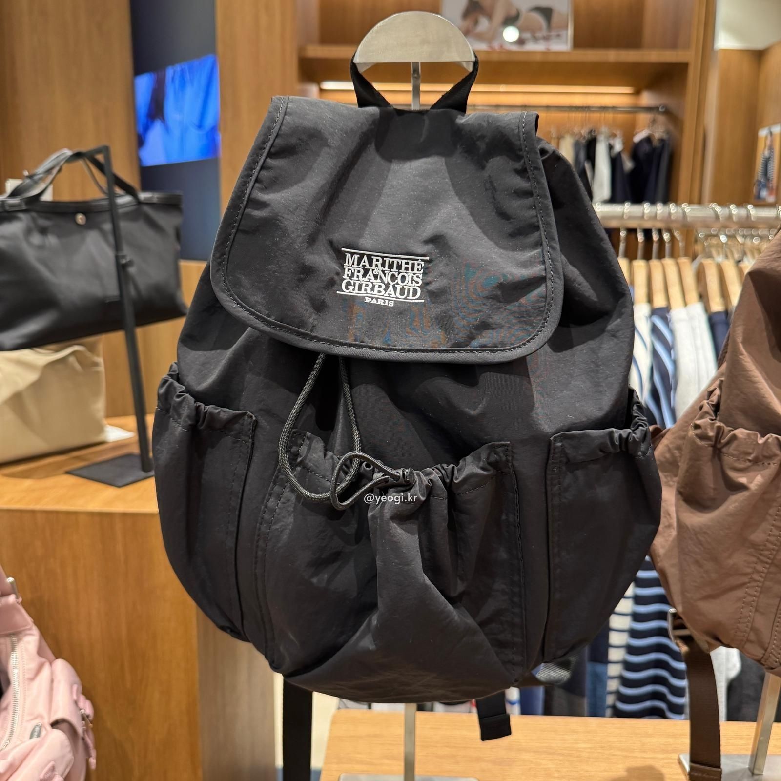 [11/4前入code每件最高可再-$20] MARITHE FRANCOIS GIRBAUD (MFG)｜CLASSIC LOGO STOPPER POCKET BACKPACK [3 colors]
