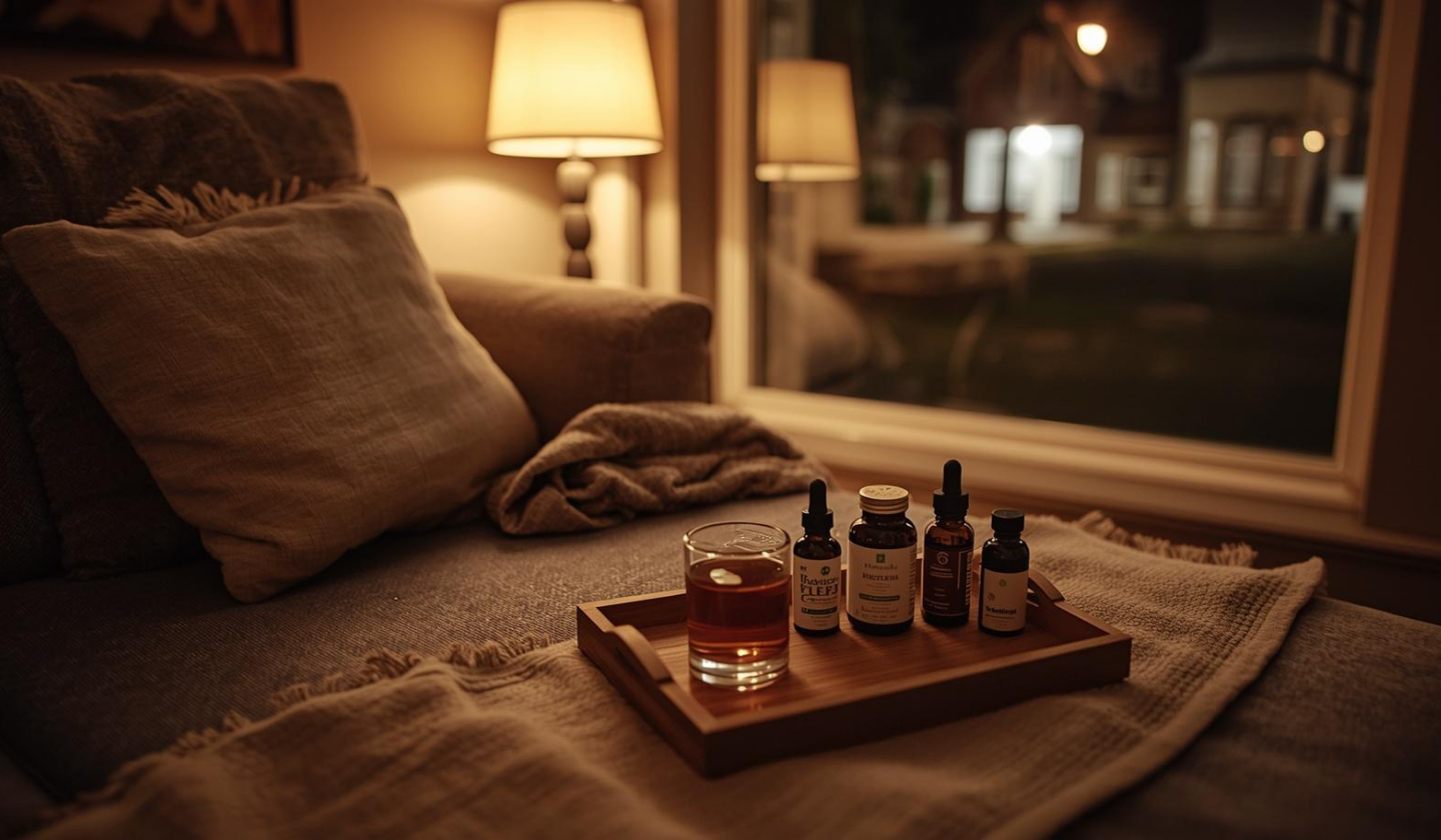 德國生活媽媽夜晚放鬆routine:床頭茶杯、暖燈、藥房保健品