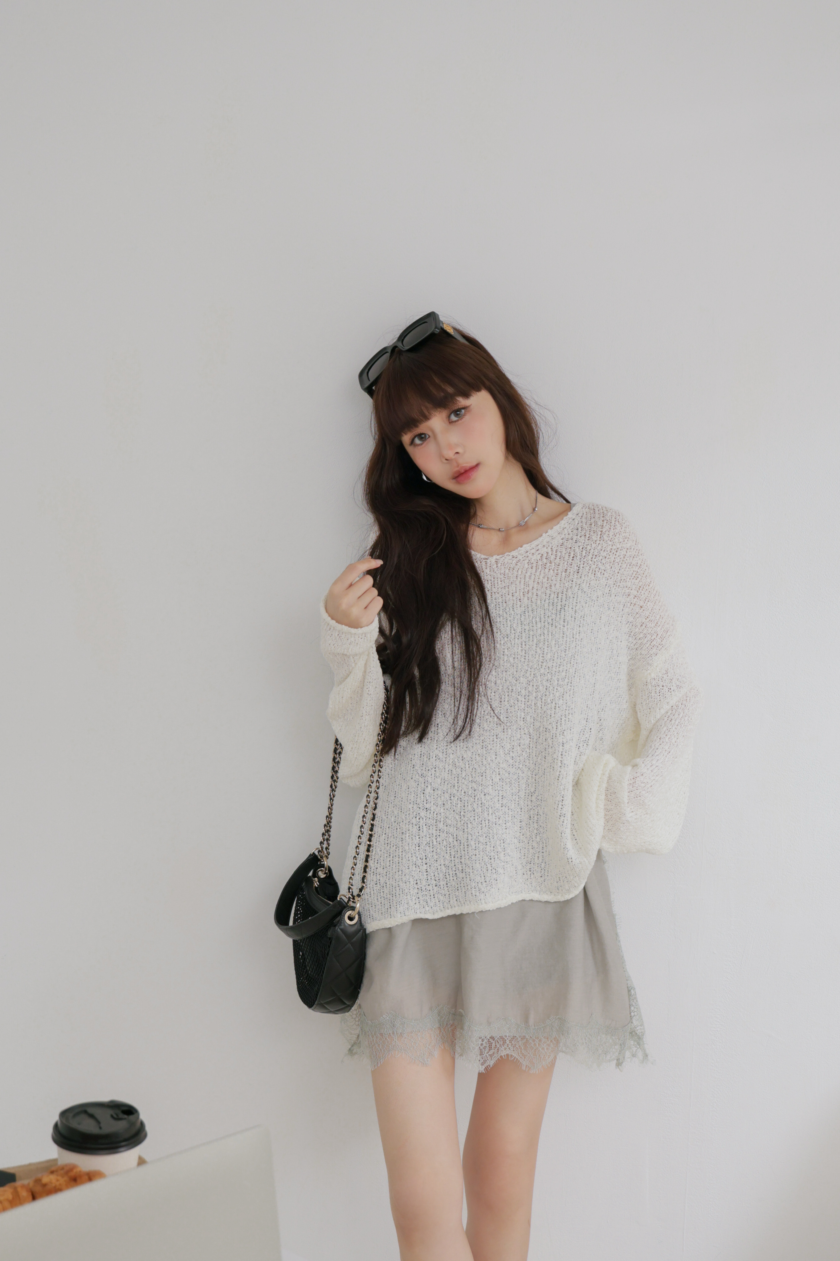 慵懶感十足勾織上衣 P54