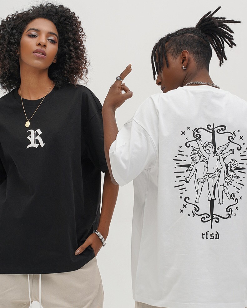 R.F.S.D 天使印花 重磅寬鬆短袖 SH-473