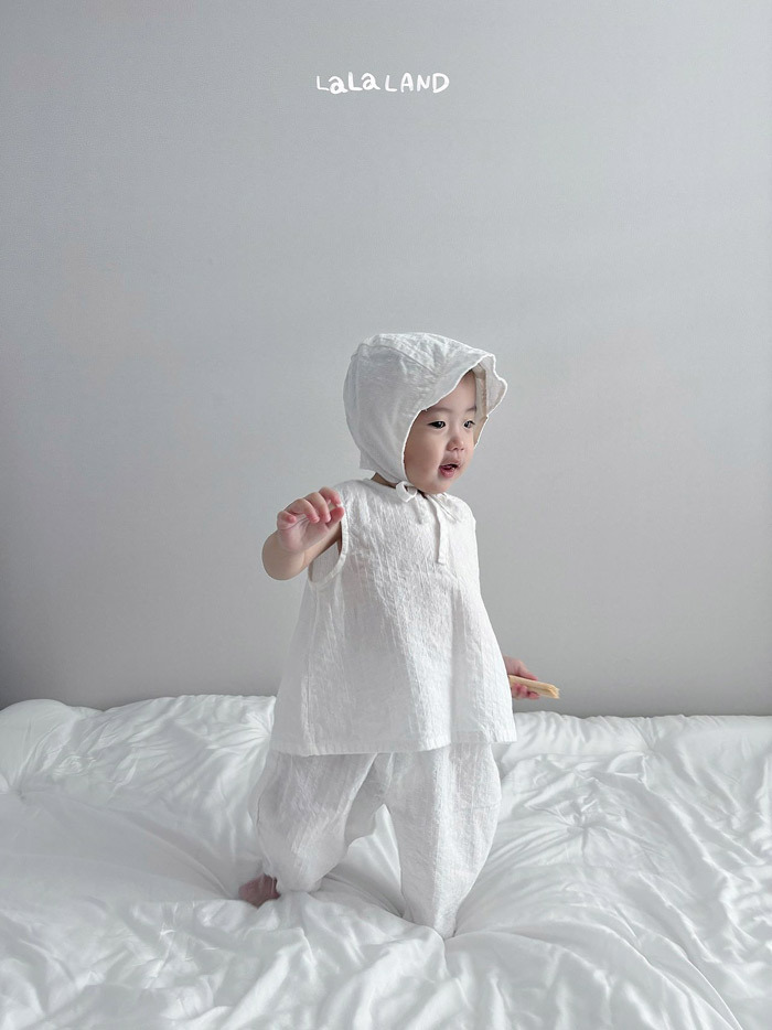 正韓夏lalaland 嫩嬰兩色清爽背心上衣