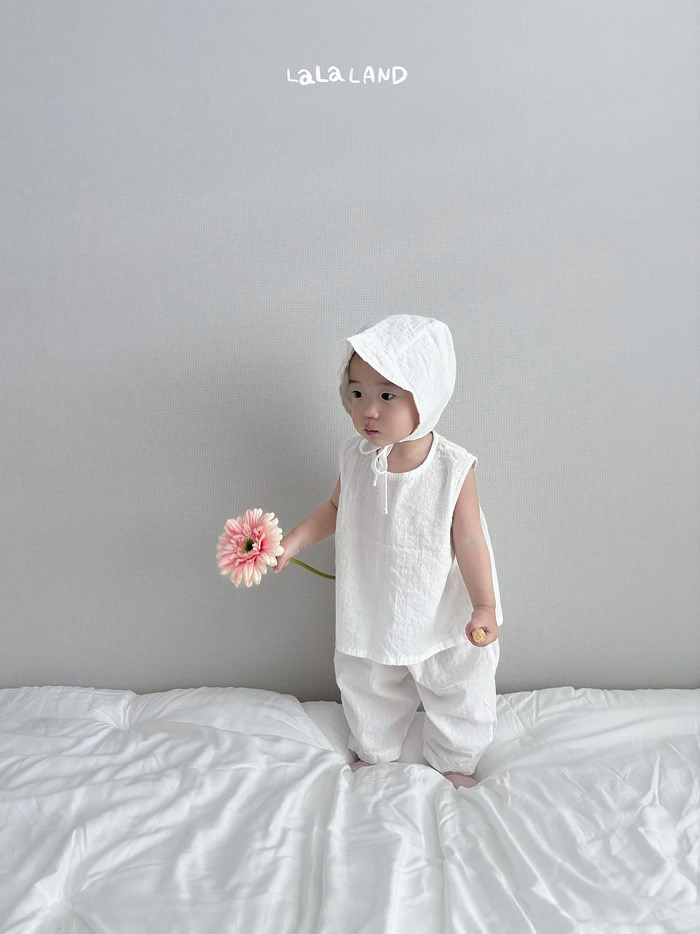 正韓夏lalaland 嫩嬰兩色清爽蘿蔔褲