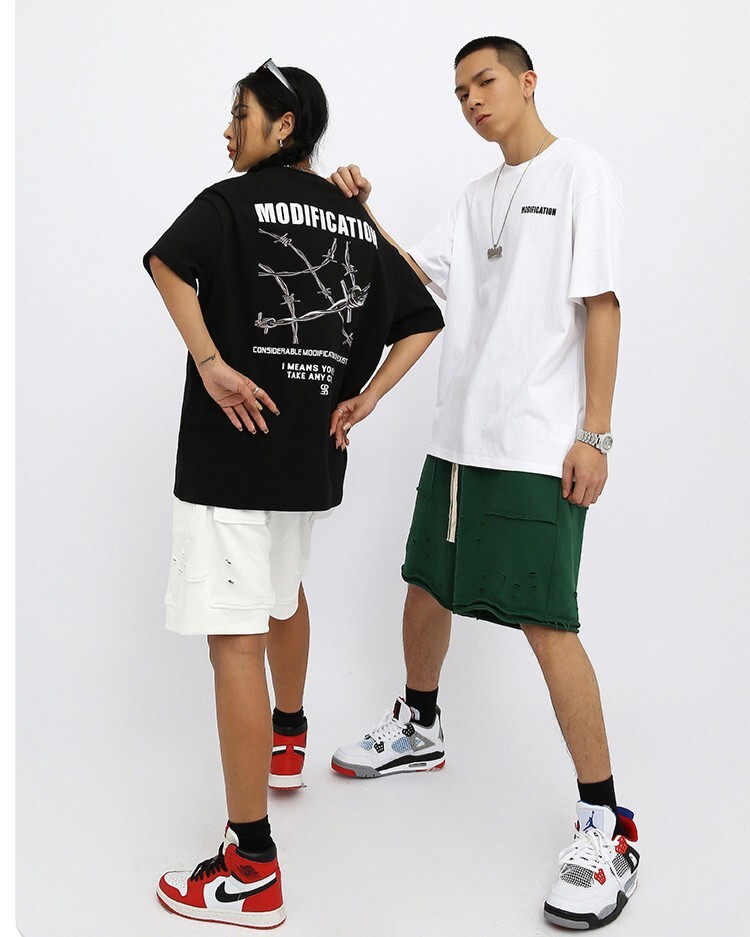 R.F.S.D 復古荊棘 重磅寬鬆短袖 SH-415