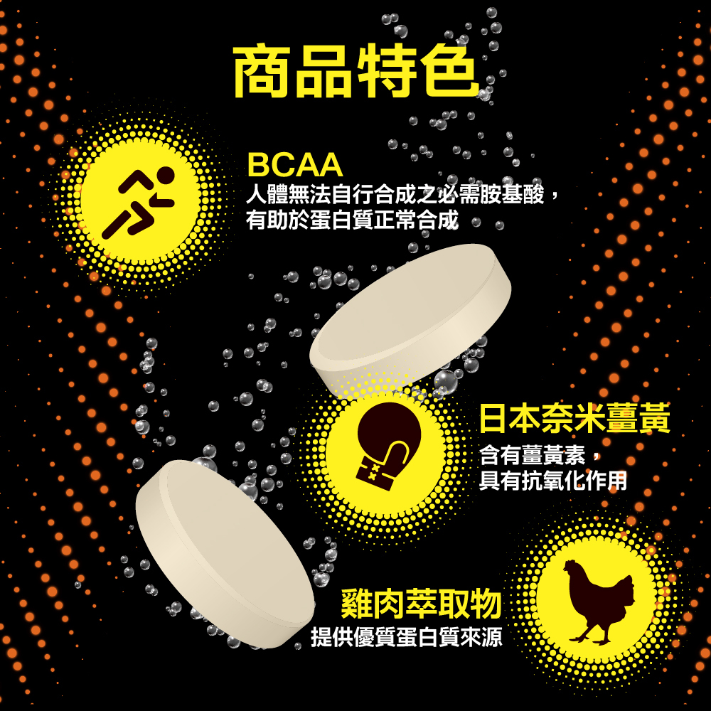 【利得強】超激能發泡錠 (4錠/片，5片/盒)