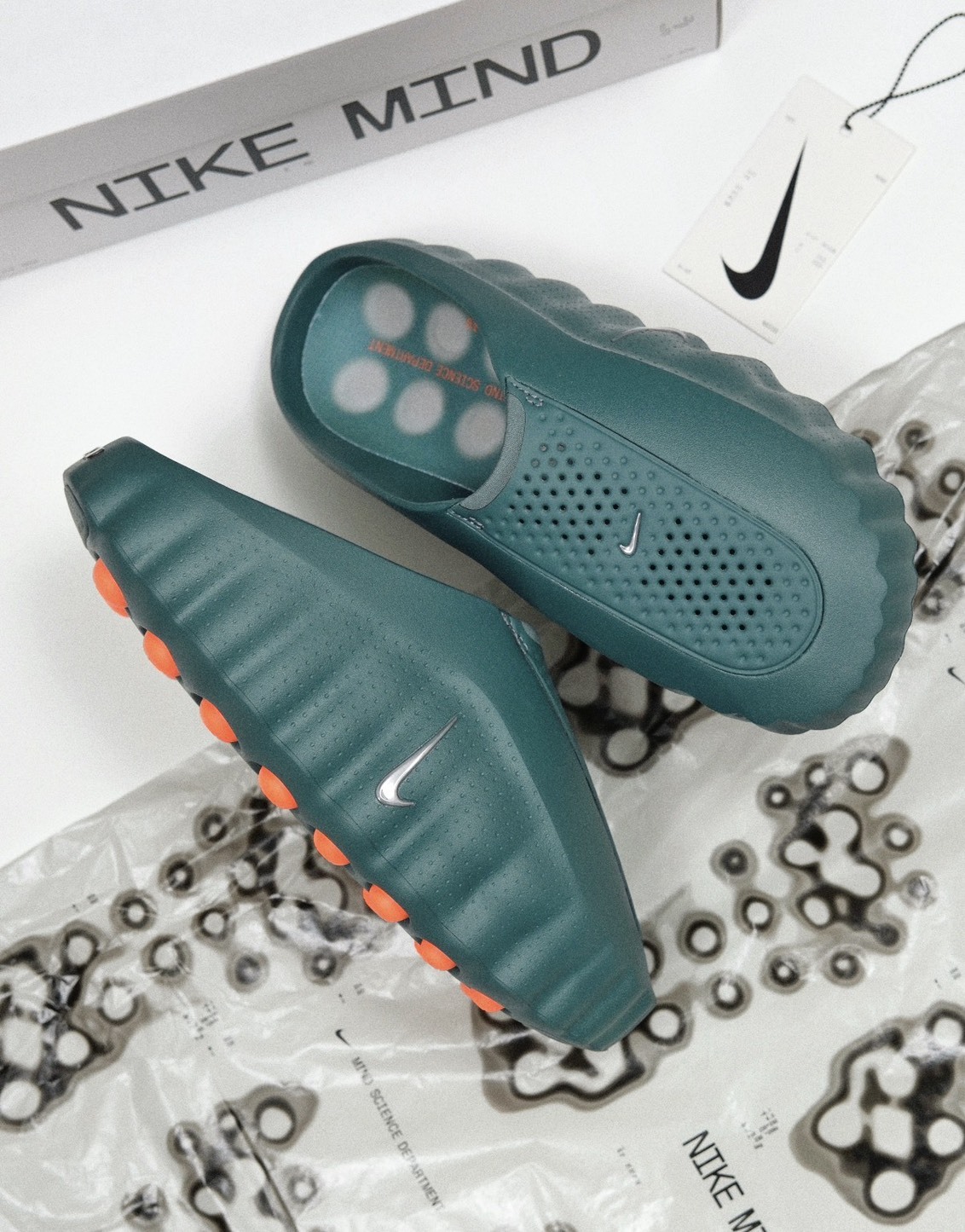 <新色報到!!😻>Nike Mind 001 Slide 氣墊機能 拖鞋 祖母綠