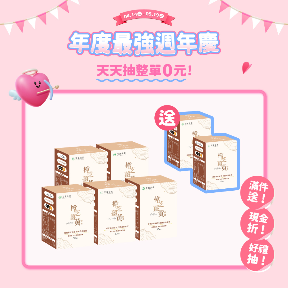 【買5送2】樟芝薑黃膠囊