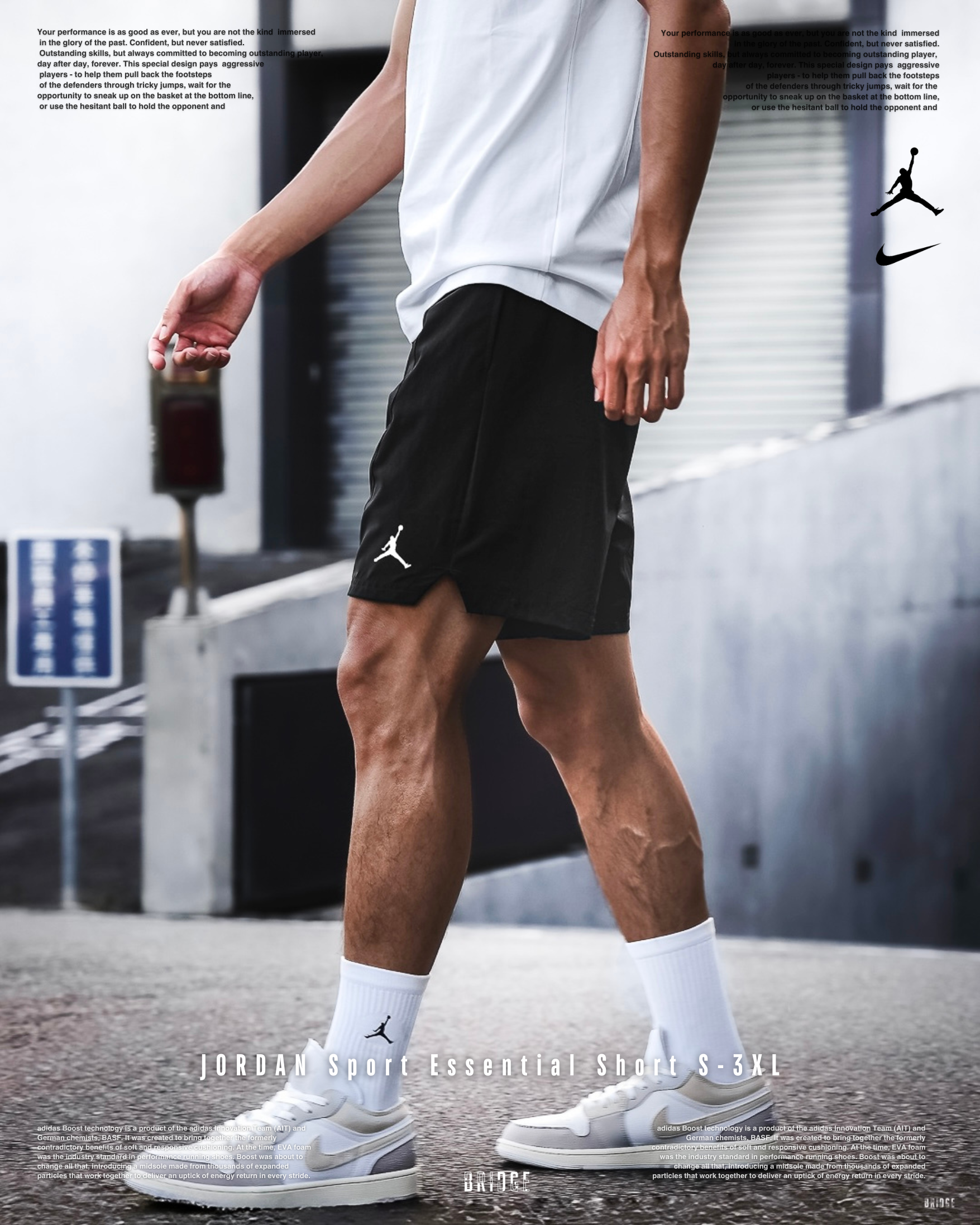 『 等3年了才補貨 還限量接單！』Jordan 膝上短褲 黑