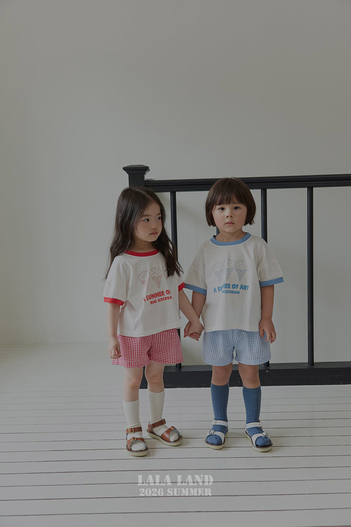 正韓夏lalaland 嫩嬰小童冰淇淋上衣