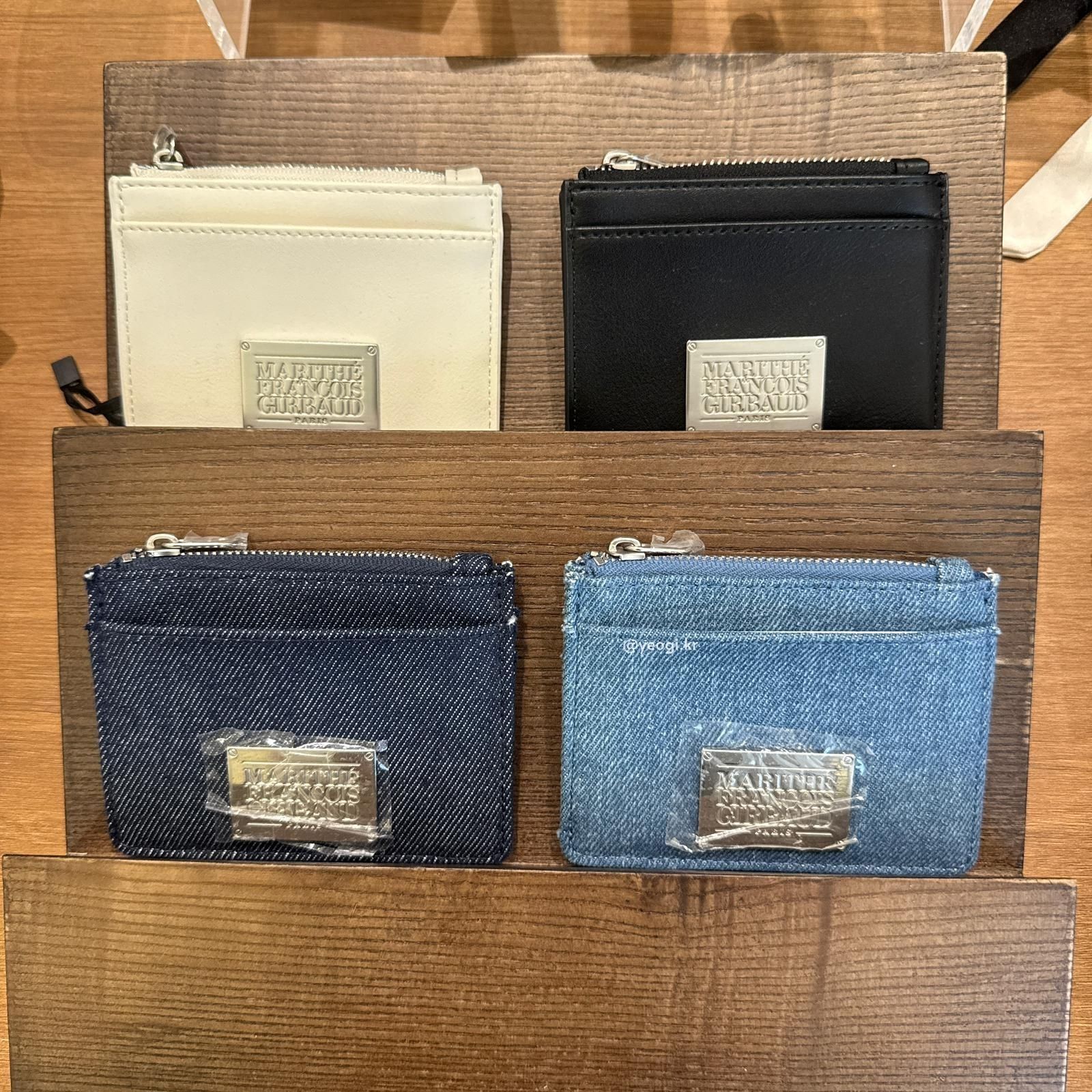 [11/4前入code每件最高可再-$20] MARITHE FRANCOIS GIRBAUD (MFG)｜CLASSIC LOGO ZIP CARD WALLET [4 colors]