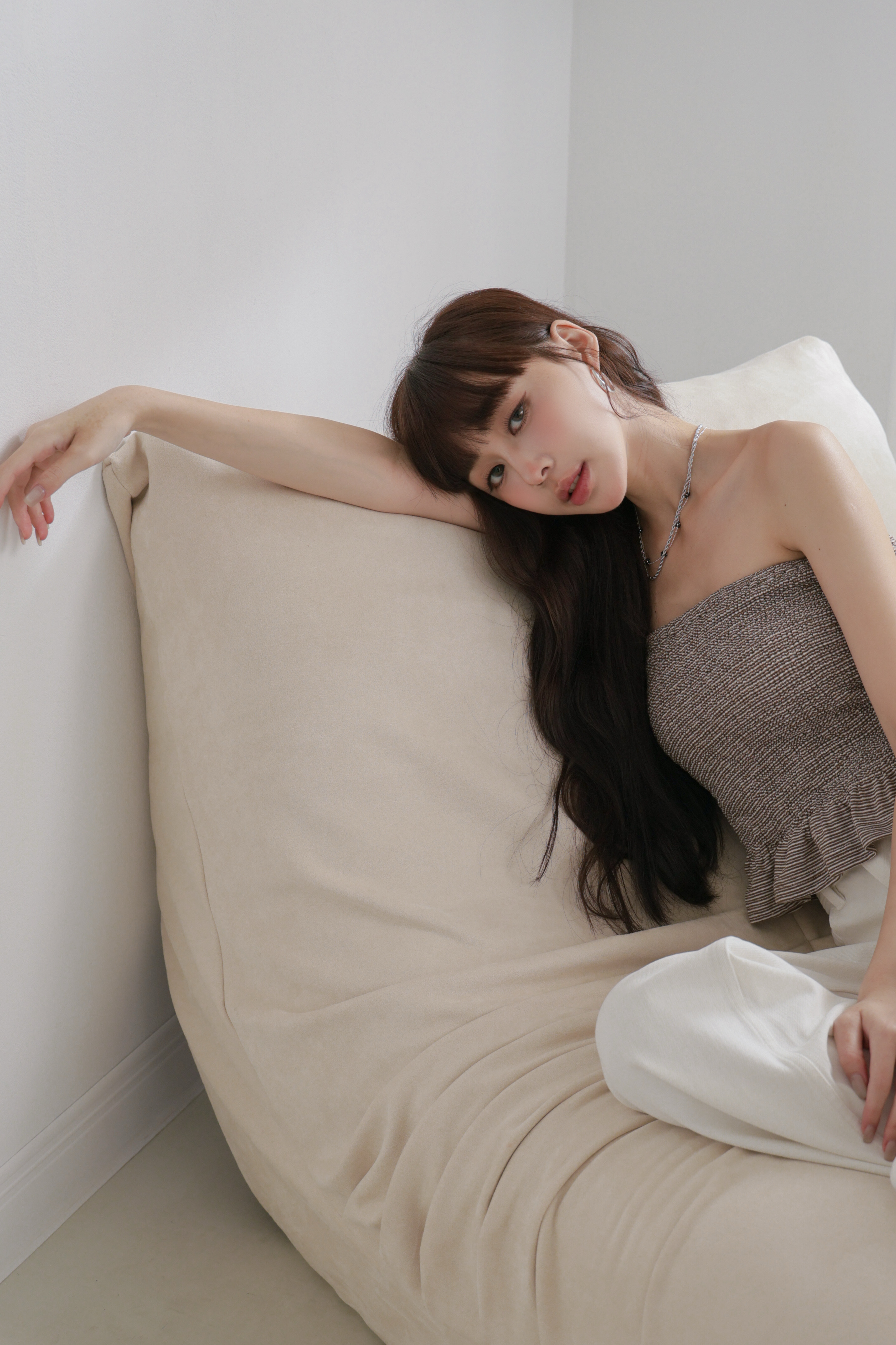 下擺荷葉平口背心 P24