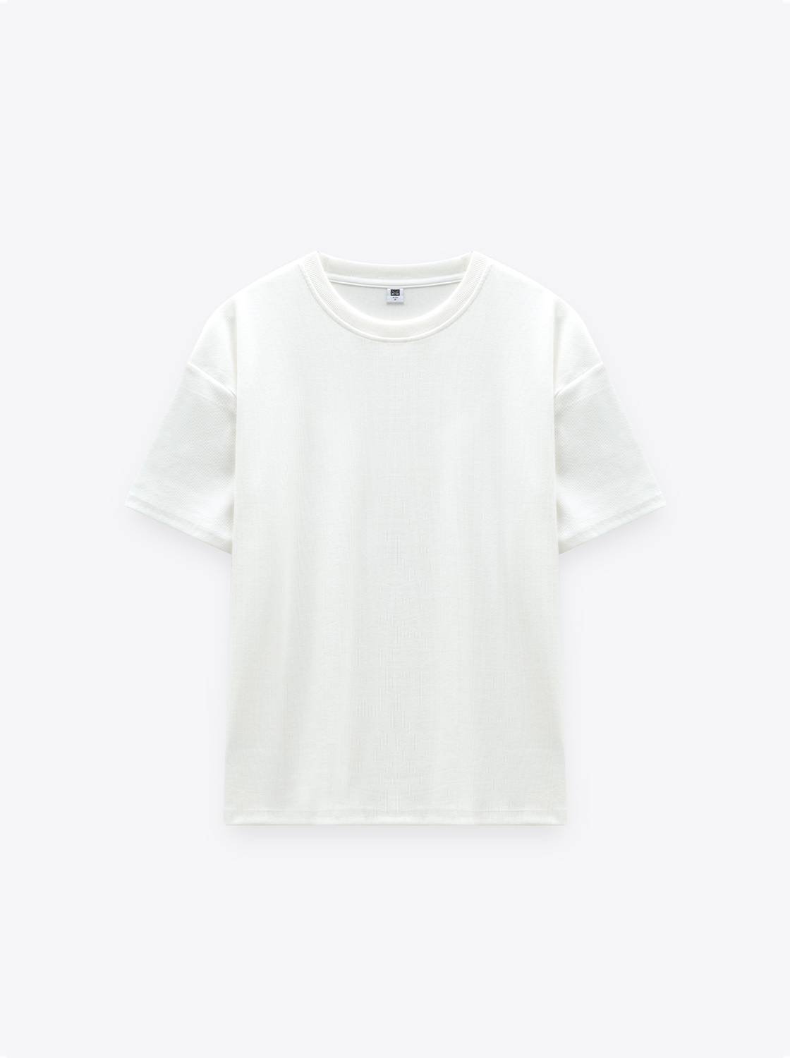 簡約親膚棉質肌理感圓領上衣