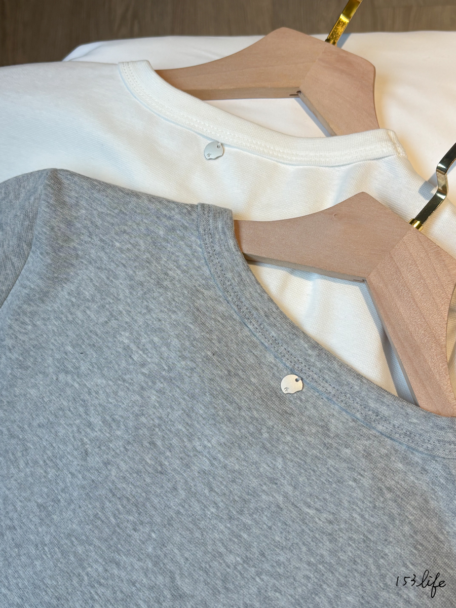 A3輕膚簡約圓領中版棉質素T(2色)