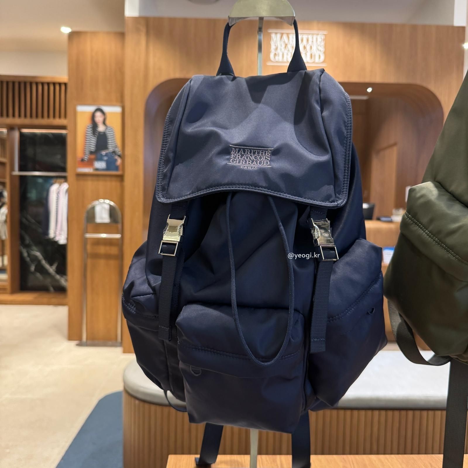 [11/4前入code每件最高可再-$20] MARITHE FRANCOIS GIRBAUD (MFG)｜CLASSIC LOGO METAL BUCKLE BACKPACK [3 colors]