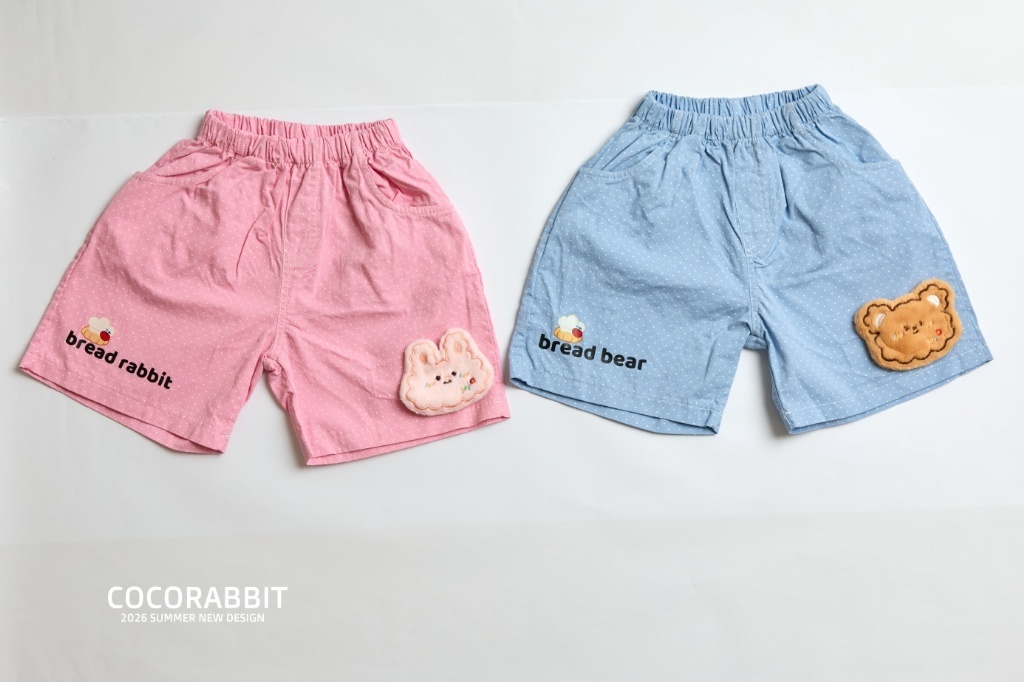 正韓夏Cocorabbit  兩色熊兔吐司短褲