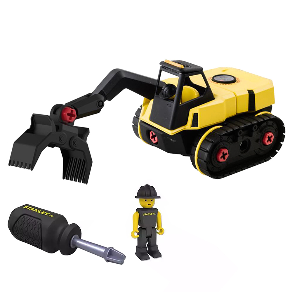 【STANLEY】組裝工程車-爪式挖土機