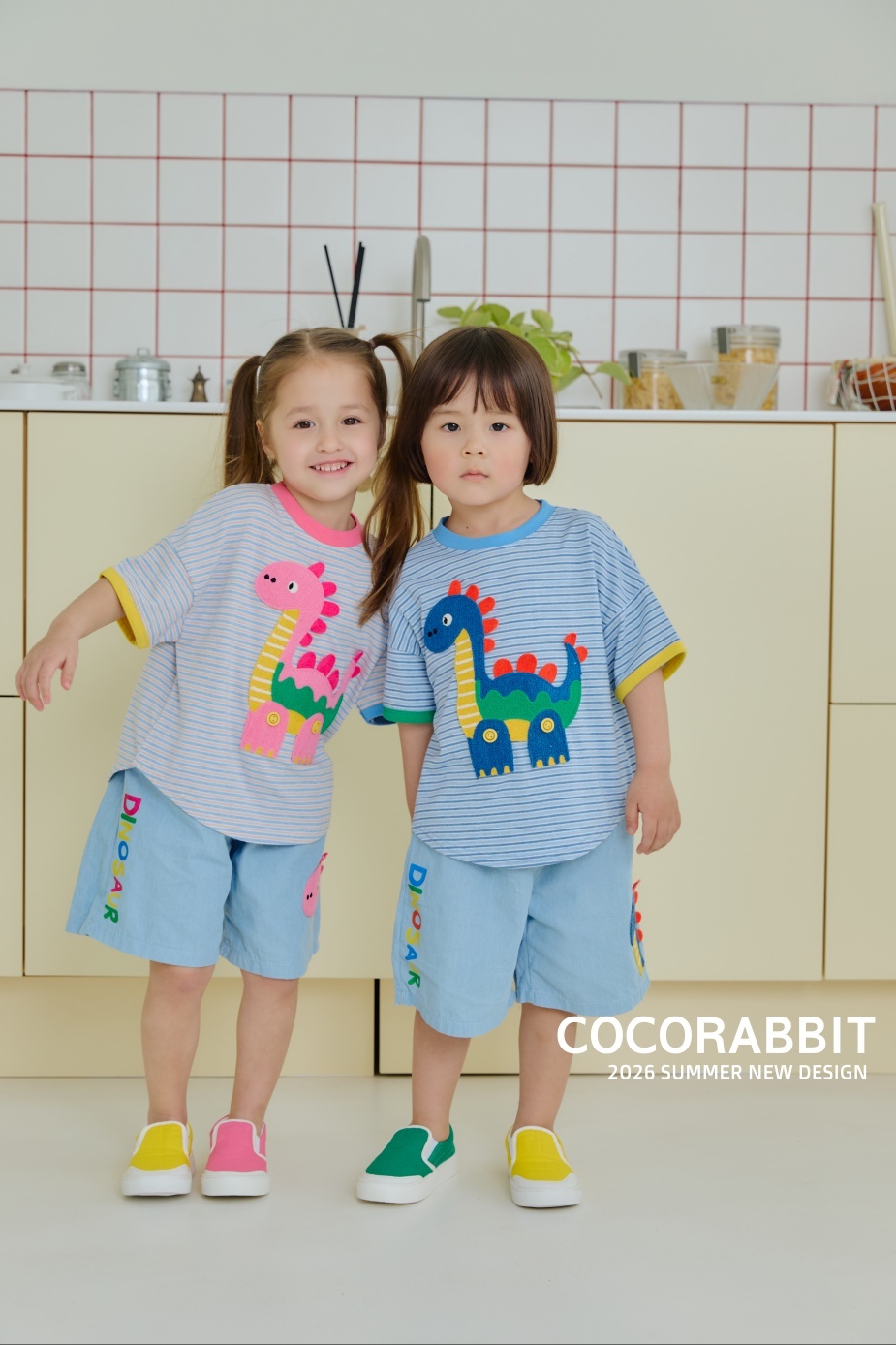 正韓夏Cocorabbit  兩色dino恐龍短褲