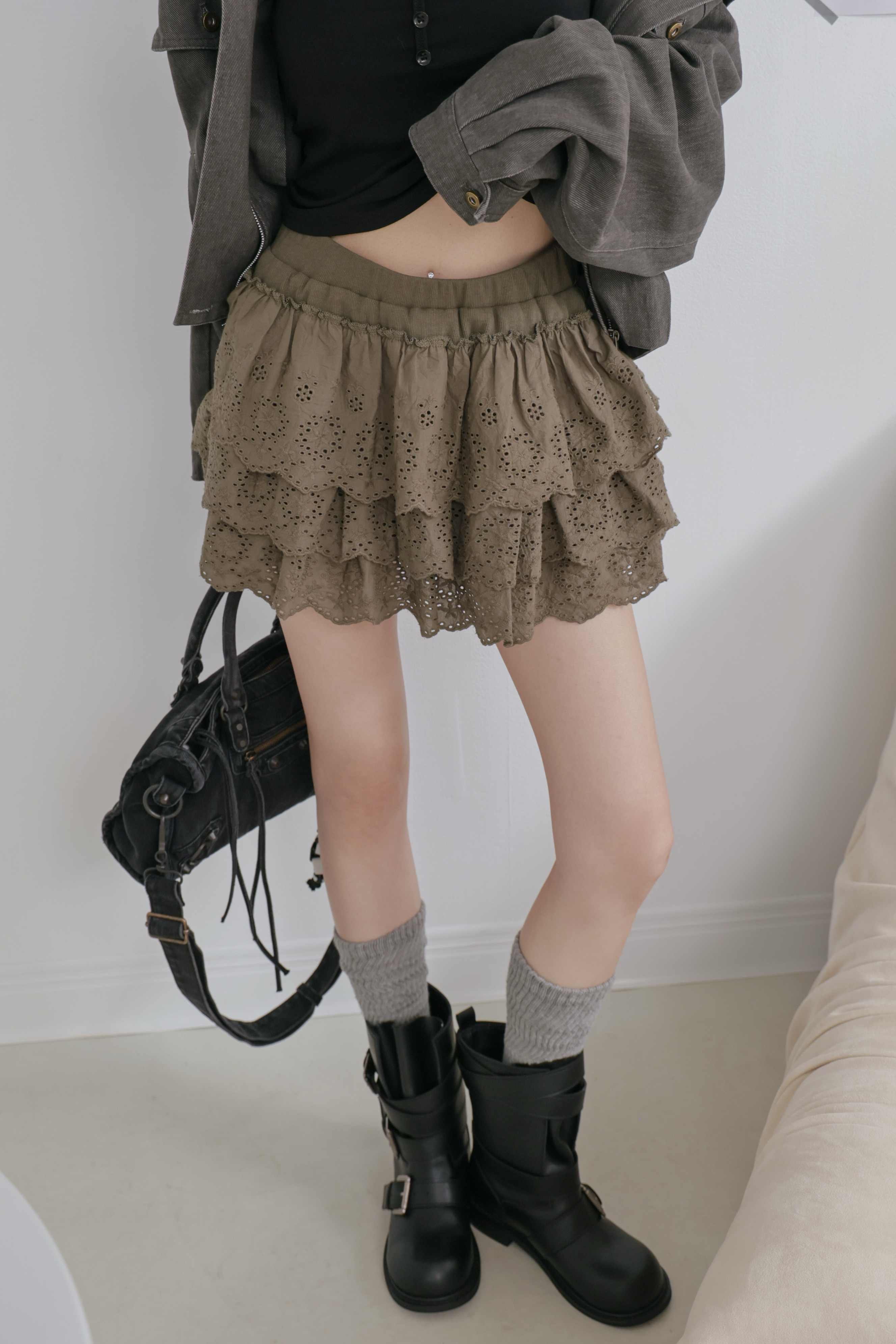 雕花蛋糕褲裙 P27