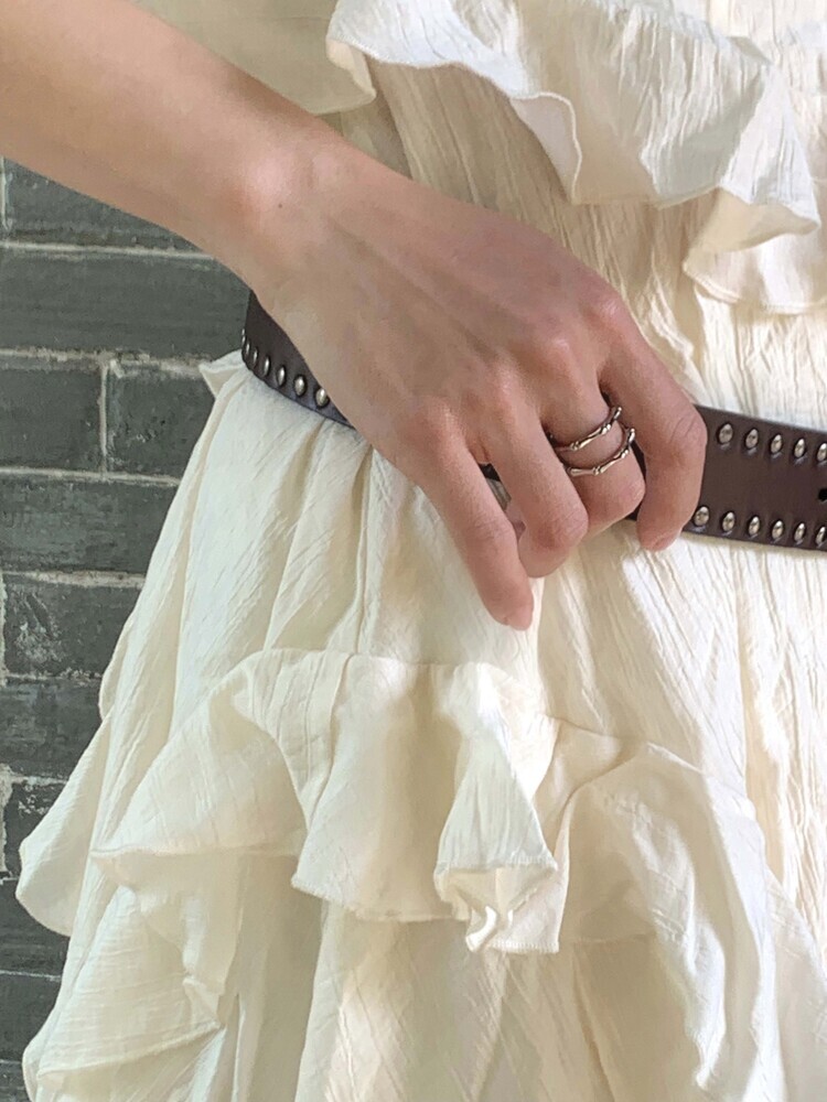 韓國限定🇰🇷 OFUSE bamboo ring 竹節造型 戒指 不鏽鋼材質 / 預購