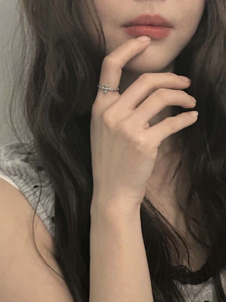 韓國限定🇰🇷 OFUSE cross ring 歌德風 戒指 麻花邊 不鏽鋼材質 / 預購