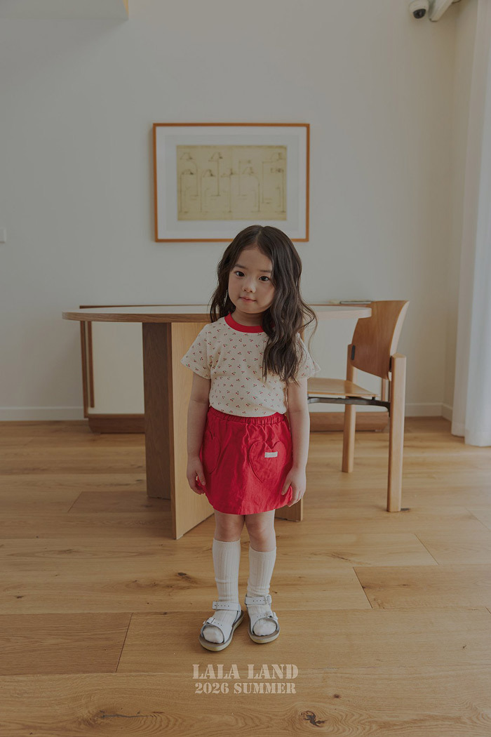 正韓夏lalaland 小童小碎花圓領上衣