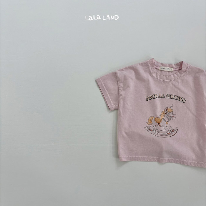 正韓夏lalaland 小童金髮小馬上衣