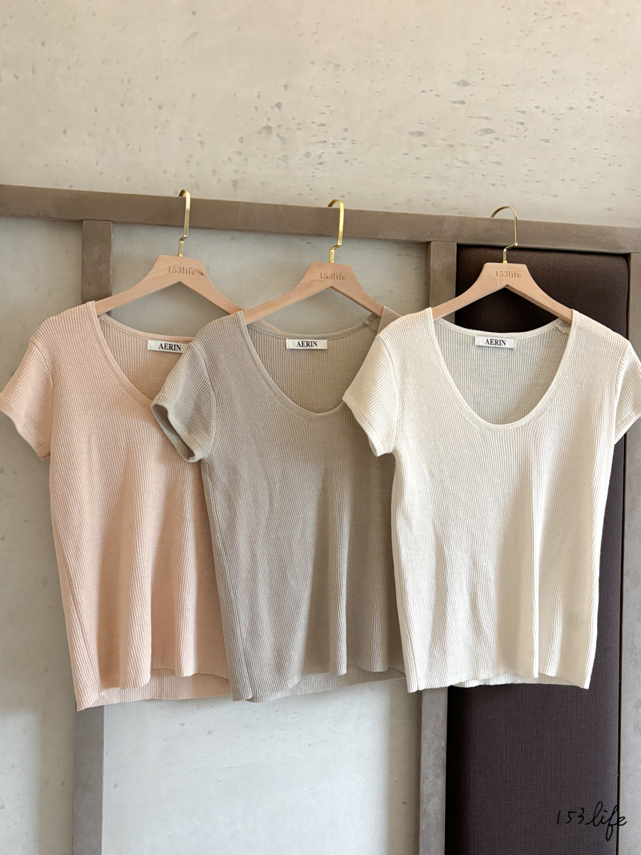 𝑙𝑎𝑑𝑦.素面V領針織混羊毛上衣(4色)