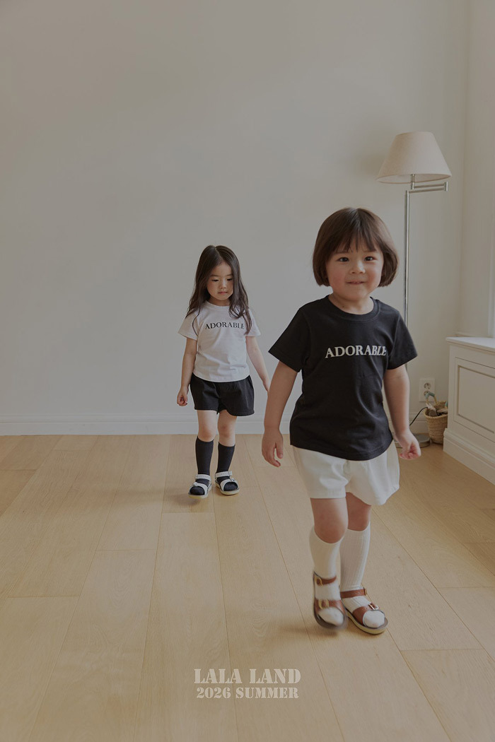 正韓夏lalaland 小童2色字母上衣