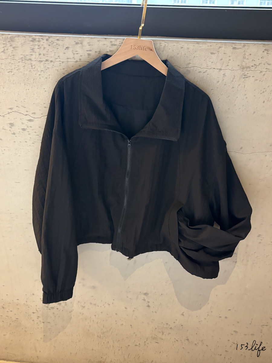 拉鍊風衣輕薄外套(2色)