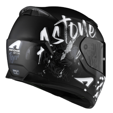 ASTONE GTO6 彩繪 YC2 平黑灰 全罩 通風 單鏡片 排齒扣 輕量